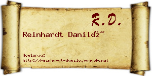 Reinhardt Daniló névjegykártya